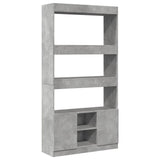 Highboard Concrete Grey 92x33x180 cm Engineered Wood 3309621