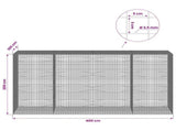 Gabion with 3.5 mm Wire and 5x5 cm Mesh 400x100x200 cm 3462482