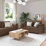 Sofa 3 pcs Brown Fabric 3324662