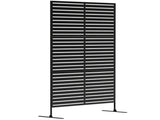 Decorative Privacy Fence Screen, Metal Outdoor Privacy Screen Climbing Plant Trellis with Stand, 122 T3398P555946