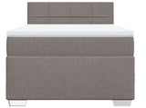 Box Spring Bed with Mattress Taupe 100x200 cm Fabric 3285803