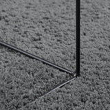 Rug OVIEDO Short Pile Anthracite 120x120 cm 375467