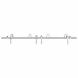 Sliding Door Hardware Kit 183 cm Stainless Steel Silver 3295765