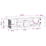 LED TV Cabinet Artisan Oak Engineered Wood 896034