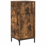Bathroom Furniture Set Smoked Oak Engineered wood, Metal 3393118