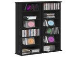 CD Cabinet 2 pcs Black Oak 32 x 17 x 92 cm Engineered Wood 8012749