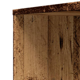 Narrow Bathroom Cupboard with Wheels Old Wood Engineered Wood 855302