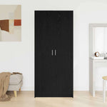 Wardrobe with Storage Black 80 x 51 x 180 cm Engineered wood 3333855