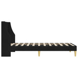 Bed Frame with Headboard Black 90 x 190 cm Fabric 42027377