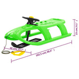 Sledge with Wheel Green 102.5x40x23 cm Polypropylene 93726