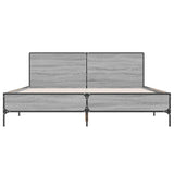 Bed Frame without Mattress Grey Sonoma 140x190 cm 3280035