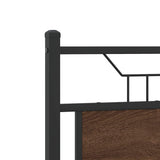 Bed Frame without Mattress Brown Oak 120x200 cm Engineered Wood 4106839