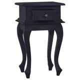 ZNTS Bedside Table Light Black Coffee 35x30x60cm Solid Mahogany Wood 288820