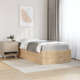 Bed with Mattress 90x190 cm Single Solid Wood Pine 3281955