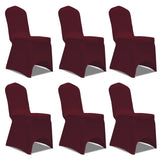 Chair Cover Stretch Burgundy 12 pcs 279093