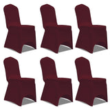 Chair Cover Stretch Burgundy 12 pcs 279093