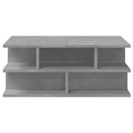 ZNTS Coffee Table Concrete Grey 70x70x29 cm Engineered Wood 840747