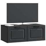 Wall-Mounted TV Cabinet Black 78.5 x 41 x 30 cm Engineered Wood 899366