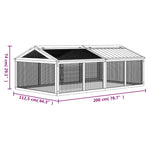 Run Box Mocha 200x112.5x74 cm Solid Wood Pine 172301