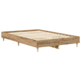 Bed Frame No Mattress Artisan Oak 120x200 cm Engineered Wood 861038