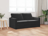Folding Sofa Bed Black 122 x 70 x 60 cm Velvet 42030481
