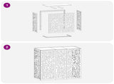 Air Conditioner Cover Silver 110 x 50 x 105 cm Stainless Steel 8014175
