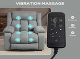 Eight-Point Massage Electric Lift Chair - Light Grey T3398P422787