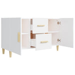 ZNTS Sideboard White 100x36x60 cm Engineered Wood 812510