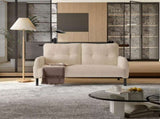 GOMYWAY corduroy fabric, comfortable monochrome double sofa, suitable for living rooms and bedrooms W2678P422254