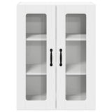 Wall Glass Cabinet LUCCA White 60 x 31 x 80 cm Engineered Wood 885085
