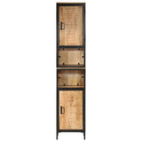 Bathroom Cabinet 40x27x180 cm Iron and Solid Wood Mango 3217113