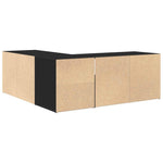 Corner Cabinet Black 200x40x45 cm Engineered Wood 3307829