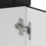 Kitchen Base Cabinet Lucca Black Engineered Wood 853728