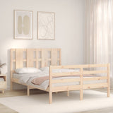 Bed Frame without Mattress Double Solid Wood 3194091