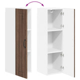 Wall Cabinet LUCCA Brown Oak 30 x 31 x 100 cm Engineered Wood 885112