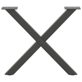 Coffee Table Legs X-Shaped 2 pcs Anthracite 50x cm Steel 4012898