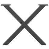 ZNTS Coffee Table Legs X-Shaped 2 pcs Anthracite 50x cm Steel 4012898