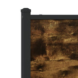 Metal Bed Frame without Mattress Smoked Oak 183x213 cm 3301382