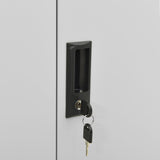 Office Cabinet Light Grey 90x40x102 cm Steel 336410