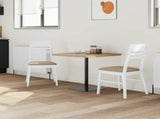 Dining Chairs 2 pcs White 43 x 54 x 89 cm Solid Rubber Wood 42020445