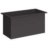 Garden Planter with LED Black 40 x 80 x 40 cm Steel 8008154