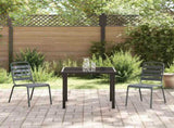 Garden Dining Set 3 pcs Anthracite Powder-Coated Steel 3379296