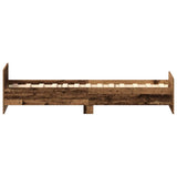 Bed Frame without Mattress Old Wood 75x190 cm Engineered Wood 862310