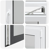 Basement Window "RISOR" 80x50 cm Tilt&Turn DIN Right Anthracite 4108437