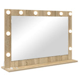 Vanity Mirror Rectangular Sonoma Oak 80 x 55 x 18 cm 868295