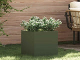 Garden Planter Olive Green 32 x 32 x 40 cm Cold-rolled Steel 876346