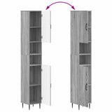 Bathroom Cabinet with Open Shelf HAARLEM Grey Sonoma 896821