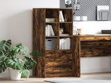 Highboard with Drawer Smoked Oak 45.5 x 34 x 127 cm 869366