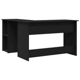 Corner Desk Black Oak 120 x 140 x 75 cm Engineered Wood 862450