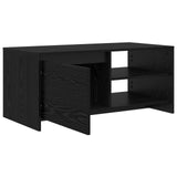 Coffee Table Black Oak 102 x 50 x 45 cm Engineered Wood 8017376